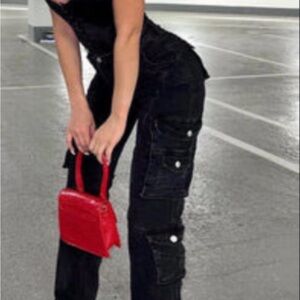 Stylish Black Cargo Pants